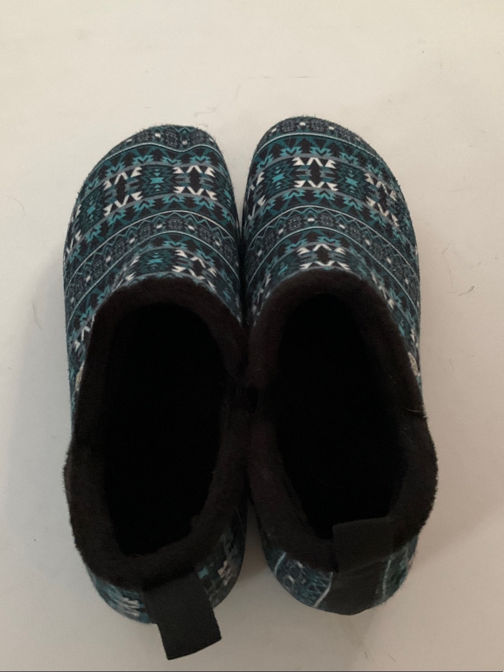 Alegria Women’s Shoes Teal and Black Patterned Slip-On Clogs Slippers size 9 - Picture 4 of 11